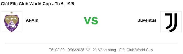 Al-Ain vs Juventus CMD368pro